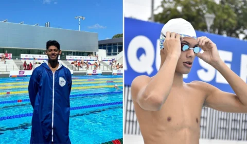 Na Gymnasiade 2022, atleta amazonense de natação fica entre cinco melhores nos 200 metros costas