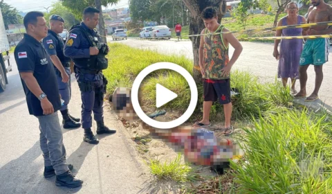 VÍDEO: dois homens morrem em grave acidente de moto na Cidade Nova, em Manaus