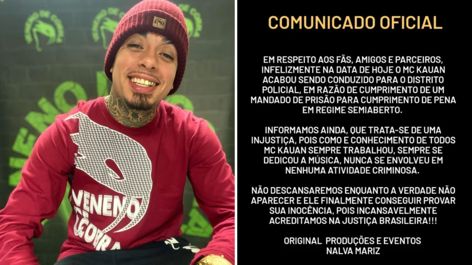 MC Kauan é preso no litoral de SP por tráfico de drogas