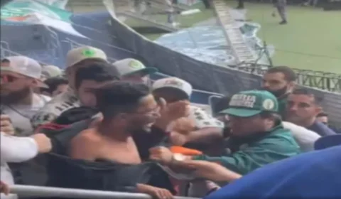 Polícia identifica torcedores que rasgaram camisa e agrediram um torcedor do Flamengo no Allianz Parque