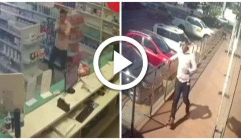 VÍDEO: homem invade drogaria e executa ex-sogro à queima-roupa em Goiânia