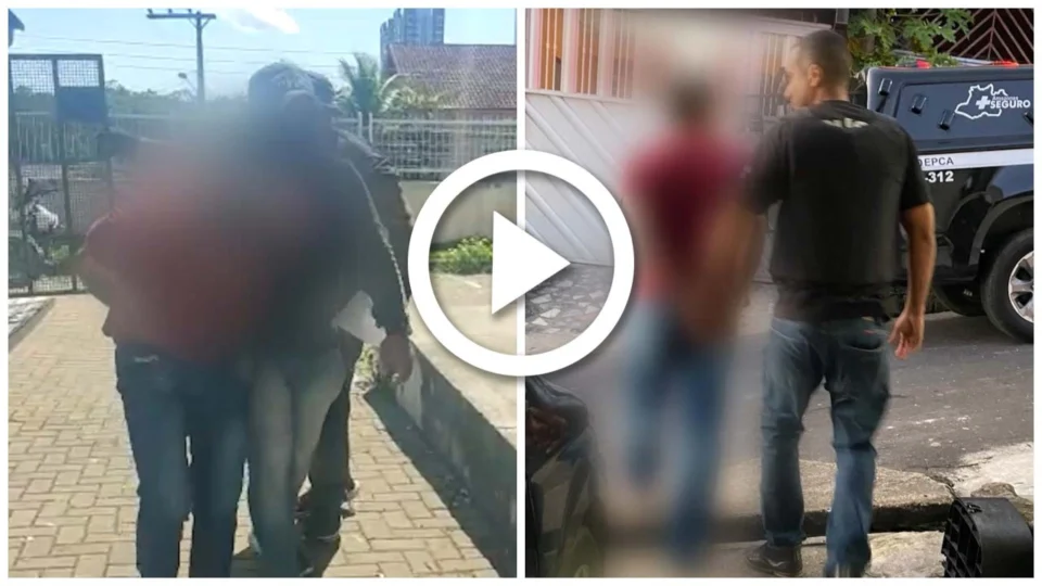 VÍDEO: homem é preso por violentar criança de 9 anos na Zona Leste de Manaus