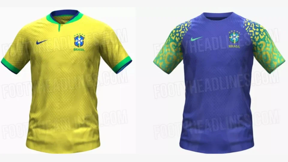 Site vaza imagens de supostas novas camisas da seleção brasileira para a Copa do Mundo
