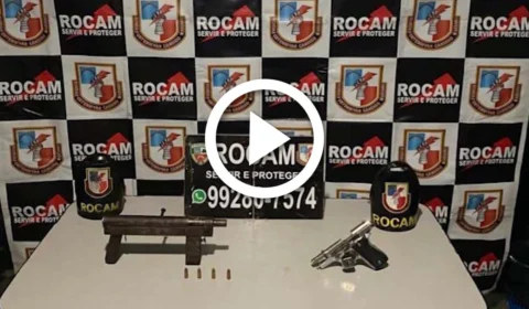 VÍDEO: adolescente de 17 anos é detido em posse de duas armas de fogo em um córrego da Zona Centro-Oeste de Manaus
