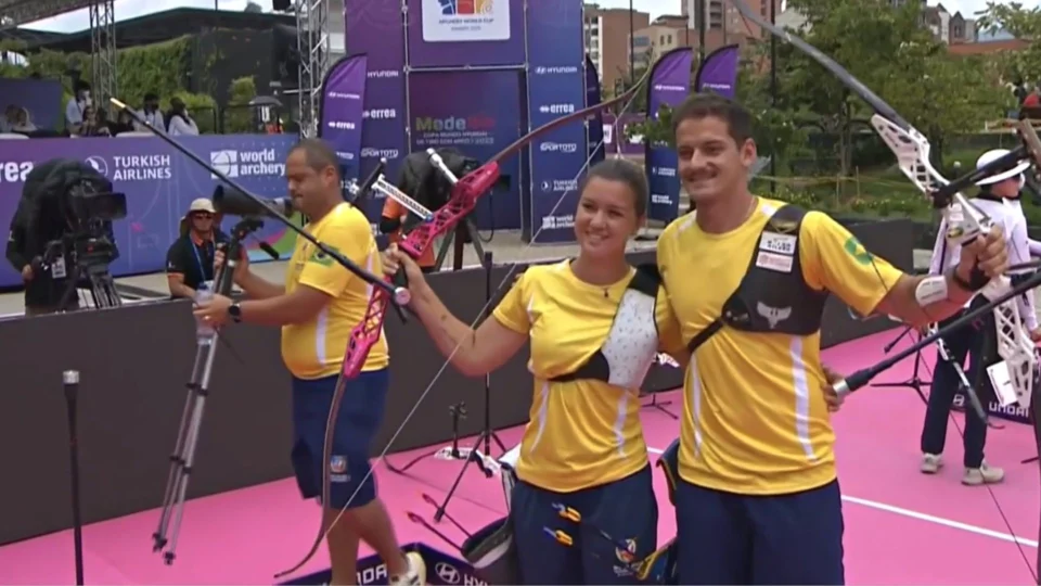 Brasil conquista bronze no tiro com arco em etapa da Copa do Mundo na Colômbia