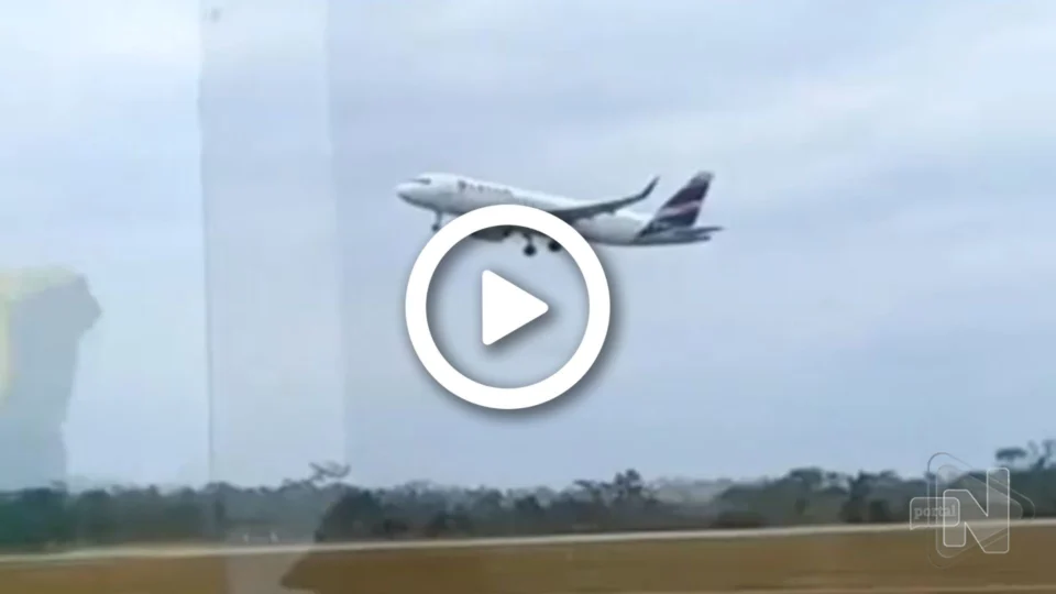 VÍDEO: avião arremete durante pouso no aeroporto de Rio Branco, no AC