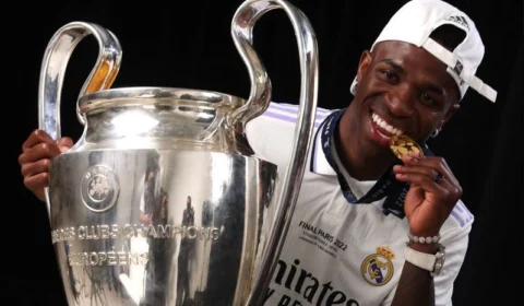 Vinícius Júnior é eleito jogador revelação e Benzema melhor da Liga dos Campeões