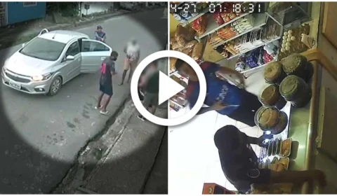 VÍDEO: suspeitos assaltam panificadora do Bairro Colônia Santo Antônio, na Zona Norte de Manaus