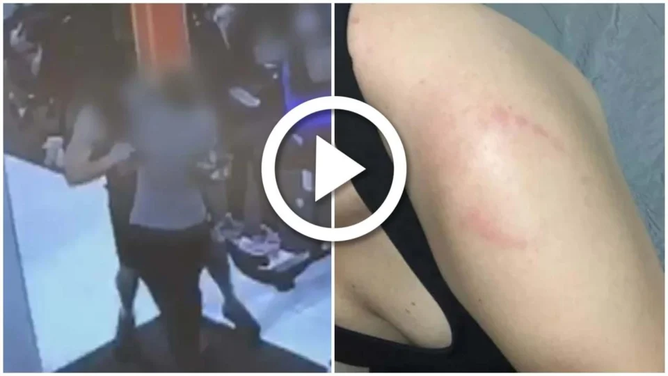 VÍDEO: jovem é mordida dentro de academia em Goiás após esbarrar em homem