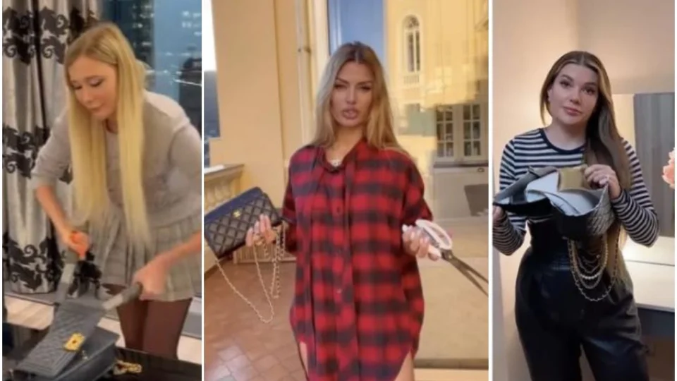 Em protesto, influenciadoras russas destroem bolsas Chanel: ‘russofobia’