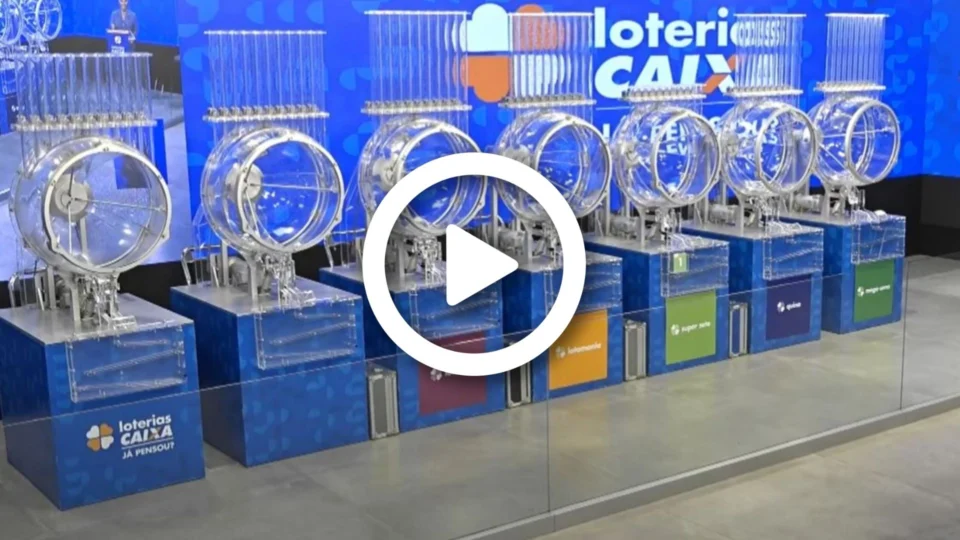 VÍDEO: veja o resultado do sorteio da Mega-Sena, Quina, Lotofácil, Super Sete e Lotomania
