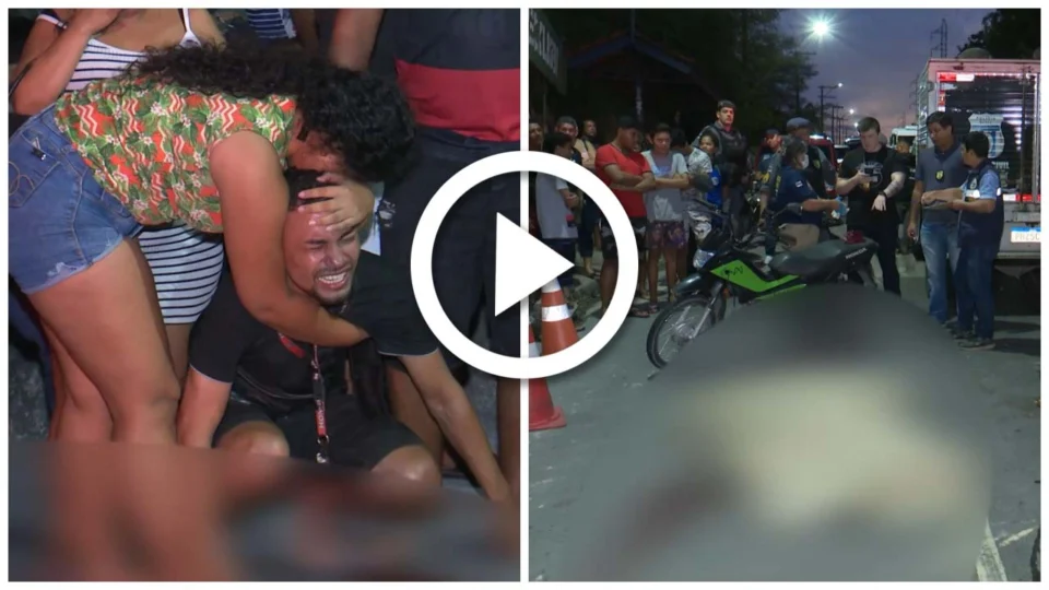 VÍDEO: pedreiro de 56 anos morre em acidente com carreta na Zona Leste de Manaus