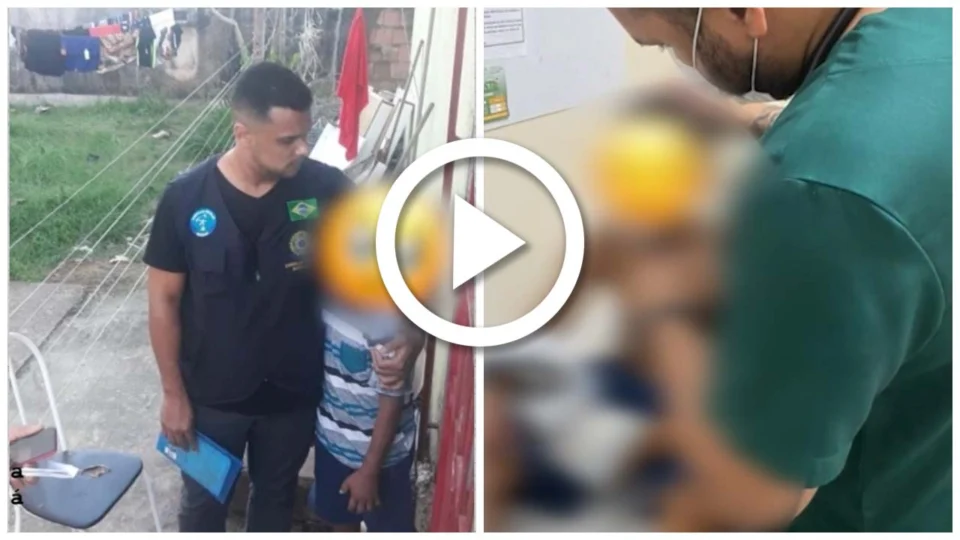 VÍDEO: menino de 8 anos é resgatado depois de ser torturado pelo pai na Zona Oeste de Manaus