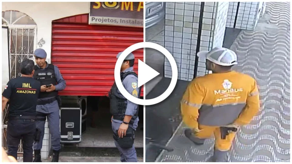 VÍDEO: com uniforme de gari, suspeito mata homem em loja na Zona Sul de Manaus