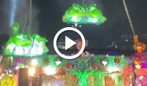 VÍDEO: mais de 20 pessoas ficam feridas após queda de alegoria em festival de Manacapuru, no Amazonas