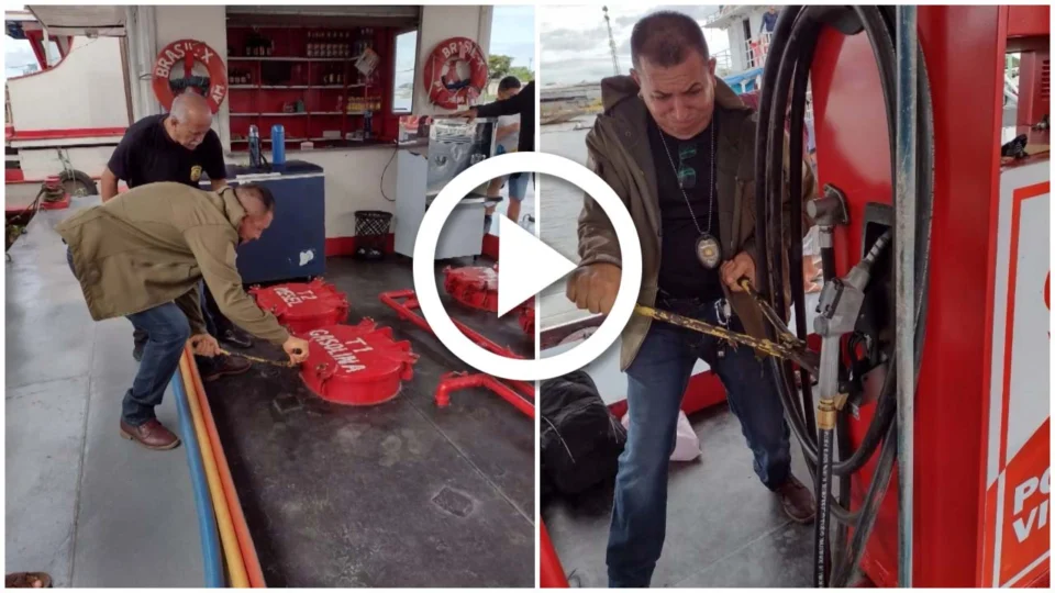 VÍDEO: em Parintins, interior do Amazonas, parte de combustível roubado é devolvida