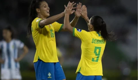 Brasil joga fácil e vence Uruguai por 3 a 0 pela segunda rodada da Copa América Feminina na Colômbia