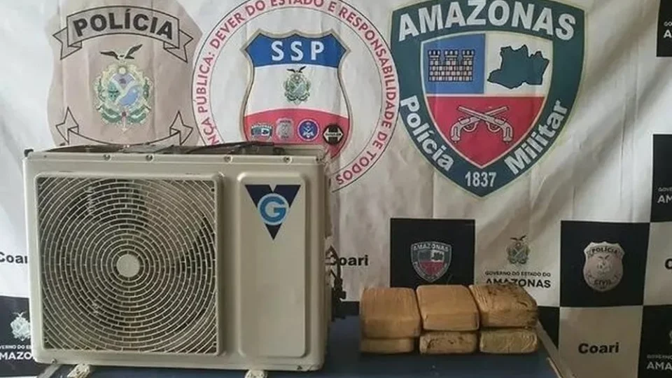 No AM, policiais encontram drogas em caixa de ar-condicionado com ajuda da cadela
