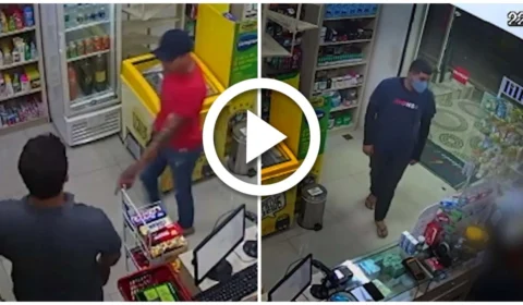 VÍDEO: drogaria é alvo de assalto no Bairro Redenção, Zona Centro-Oeste de Manaus