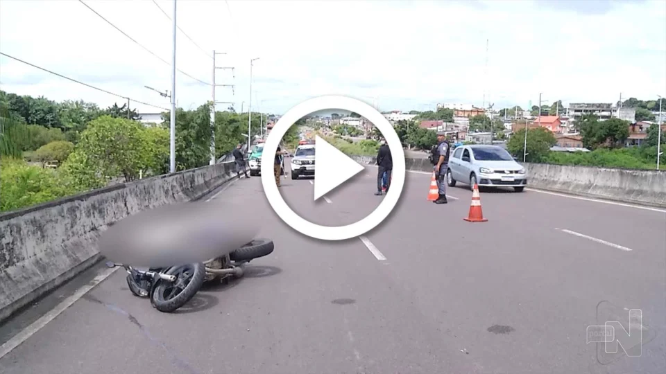 VÍDEO: homem morre em acidente de motocicleta na Zona Sul de Manaus
