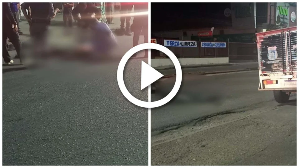 VÍDEO: homem é morto enquanto caminhava de madrugada em área comercial da Zona Leste de Manaus