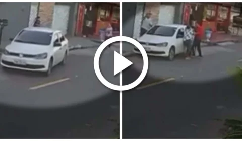 VÍDEO: trio toma de assalto carro de mulher na Zona Norte de Manaus