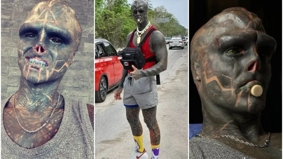 VÍDEO: após colocar implante na testa e abrir 2ª boca, ‘Alien Negro’ sonha em bifurcar órgão genital