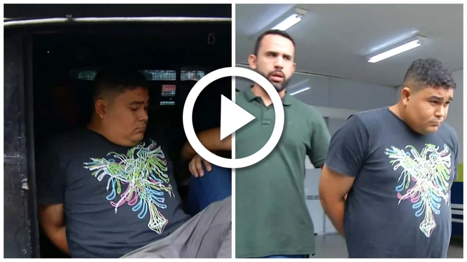 VÍDEO: suspeito de jogar água quente na própria esposa é preso em Manaus