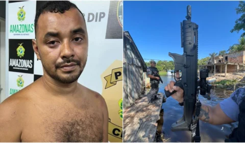 Homem é preso após metralhar aeronave da polícia em operação na Zona Leste de Manaus