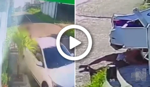 VÍDEO: confira momento em que jovem atropela namorado de propósito no AM