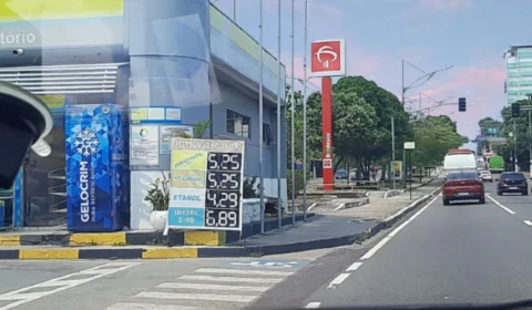 Gasolina já é vendida a R$ 5,25 em postos de combustíveis em Manaus