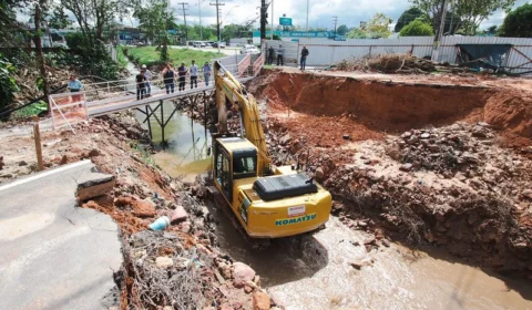 Com implantação de nova ponte, trânsito na Avenida Senador Raimundo Parente deve ser liberado em 40 dias