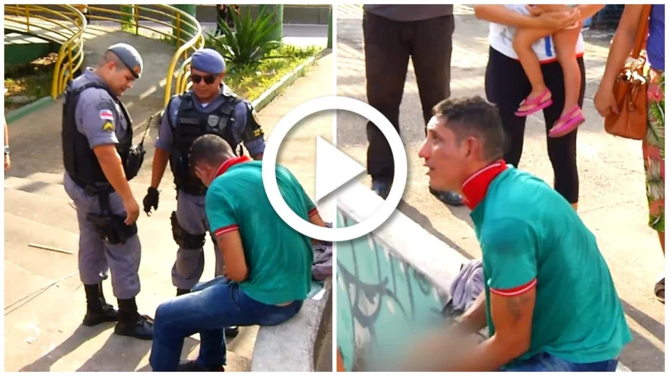 VÍDEO: suspeito é espancado por populares após roubo na Zona Centro-Sul de Manaus