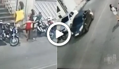 VÍDEO: câmeras de segurança registram momento quando dupla é alveja a tiros em bar na Zona Norte de Manaus