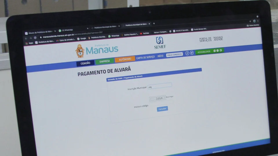 Alvará 2022: terceira parcela vence nesta segunda-feira, em Manaus