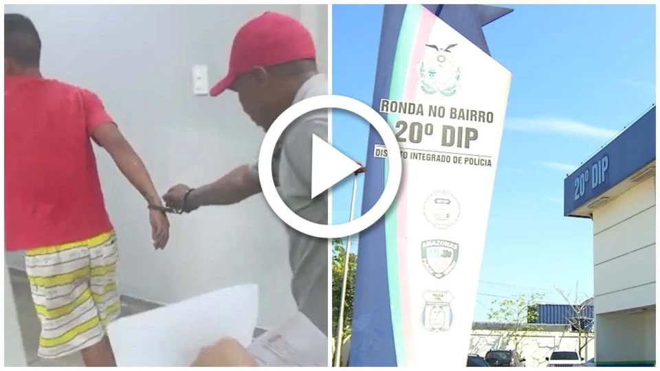VÍDEO: suspeito de violentar indígenas é preso no Parque das Tribos, no bairro Tarumã, em Manaus