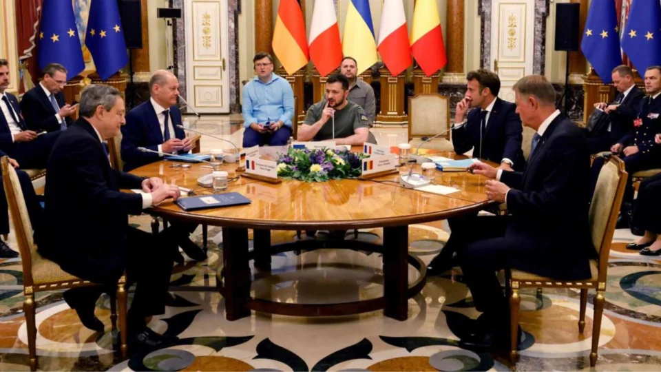 Líderes de França, Alemanha, Itália e Romênia visitam a Ucrânia em demonstração de apoio