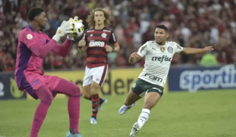 Flamengo e Palmeiras fazem jogo movimentado, mas ficam no 0 a 0 pela quarta rodada do Campeonato Brasileiro