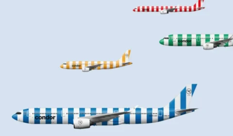 Companhia aérea projeta aviões na Alemanha que lembram embalagens de doces