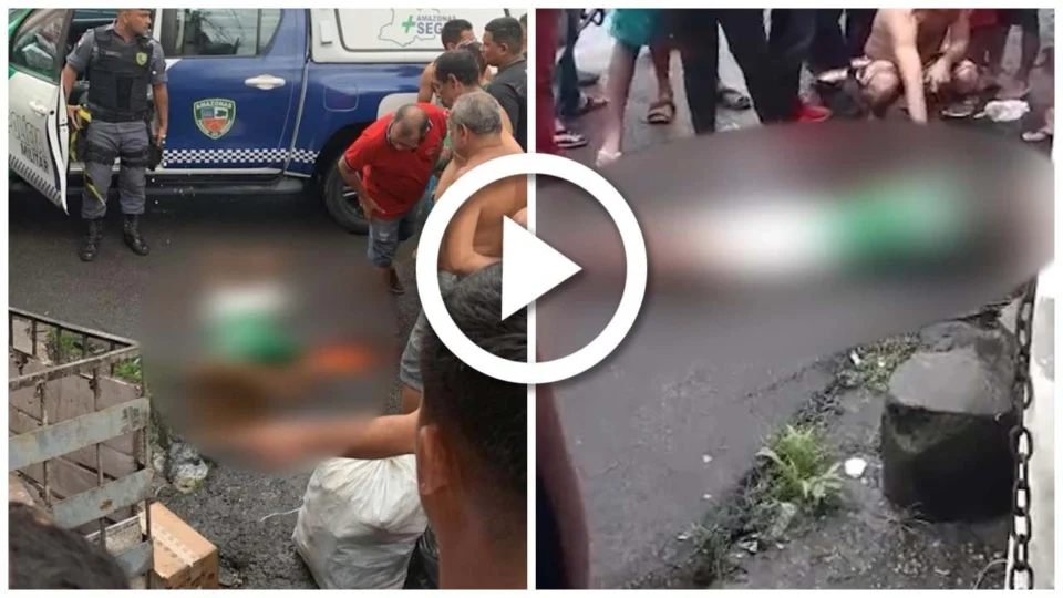VÍDEO: homem tenta fugir, mas é alcançado por homens armados e executado com vários tiros na Zona Leste de Manaus