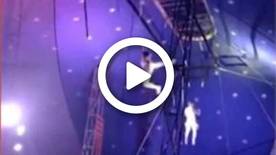 VÍDEO: trapezista cai de uma altura de três metros em estreia de circo no Ceará