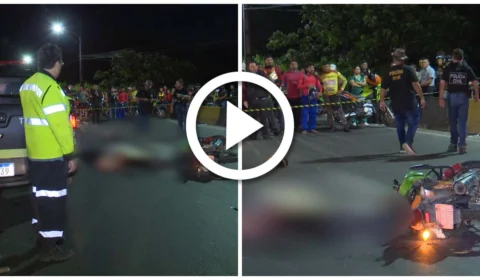 VÍDEO: pai e filha morrem esmagados por carreta em avenida da Zona Centro-Sul de Manaus