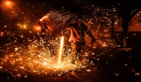 Menino é atingido por fogos de artifício e perde 11 dentes, na Bahia