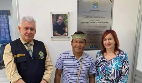 Homenagem: TRE dá nome de Bruno Pereira ao Cartório Eleitoral de Atalaia do Norte, no AM