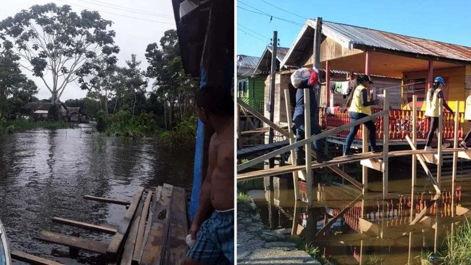 VÍDEO: no AM, Borba e Benjamin Constant decretam situação de emergência, e milhares de famílias enfrentam a cheia dos rios Madeira e Solimões