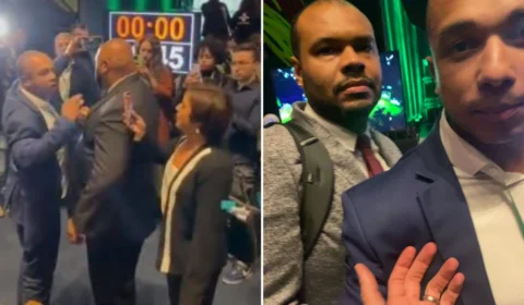 Vídeo: jornalista é atacada por candidato a deputado federal durante debate, em São Paulo