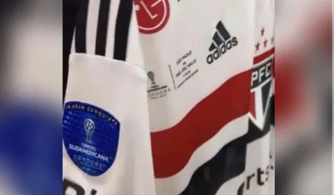 Vaza imagem da camisa que São Paulo vai usar contra Independiente del Valle na final da Copa Sul-Americana no fim de semana