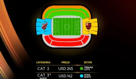 Venda de ingressos para final da Copa Libertadores entre Flamengo e Athletico começa nesta sexta-feira