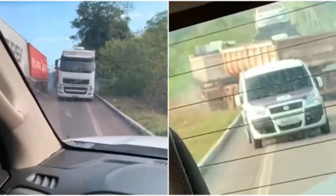 VÍDEO: carreta em alta velocidade provoca acidente na BR-174 em Manaus
