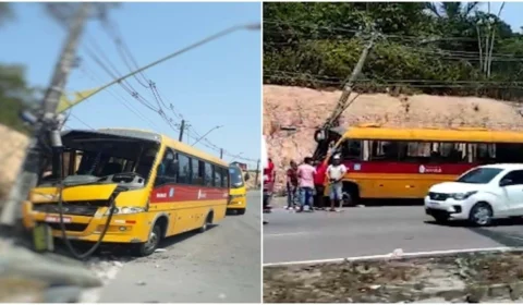 VÍDEO: acidente com ‘amarelinho’ deixa passageiros feridos na Zona Leste de Manaus